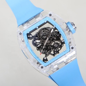 Reloj de Lujo con Caja Transparente de Cristal, Diseño Hueco que Revela el Movimiento, Ultrafino y Ultraligero, con Forma Delgada y Estilo Deportivo - Product Image 3
