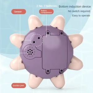 Bola de baño de ballena eléctrica para niños, luz LED, música, juguetes de baño de plástico para bebés <span class=keywords><strong>con</strong></span> ducha de agua pulverizada, <span class=keywords><strong>bañera</strong></span> de juguete para bañarse - Product Image 3