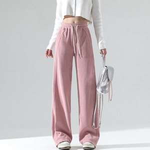 Ensemble sportif décontracté pour femme, nouveau style printemps-automne-hiver, veste sweat-shirt et pantalon large, ensemble deux pièces - Product Image 4
