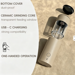Refillable Salt and <b>Pepper</b> Shaker Adjustable Stainless Steel <b>Pepper</b> Mill Rechargeable Mini Black Spice Mill with Base - Product Image 4