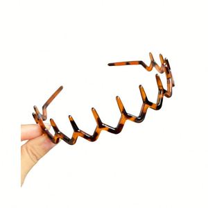 Serre-tête en tissu antidérapant à dents larges, noir, confortable, sans maux de tête, léger, en plastique, pour femmes et filles, usage quotidien - Product Image 6