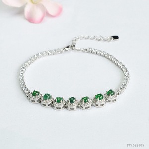 2026 Nova Pulseira Feminina de Jade Verde Intenso Ximang para Atacado e Revenda S4092305 - Product Image 2