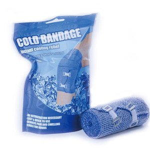 Vendajes de envoltura de hielo de recuperación para aliviar el dolor muscular deportivo reutilizable popular con compresión en frío instantáneo de <span class=keywords><strong>gel</strong></span> (7,5 cm y 10cm) - Product Image 2
