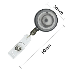 Porte-badges rétractables personnalisés en gros avec logo, design givré antidérapant, cordon de traction fluide et clip sécurisé - Product Image 4