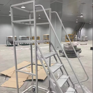 견고한 휴대용 접근 플랫폼(핸드레일 및 이동식 캐스터 포함)으로 효율적인 창고 피킹 및 유지보수 작업 가능 - Product Image 4