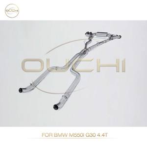 Sistema di scarico OUCHI per BMW M550i G30 4.4T in acciaio inossidabile marmitta Catback con valvola Catback accessori auto - Product Image 4