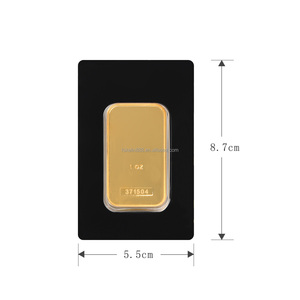Confezione Blister Personalizzata Non Magnetica per Lingotto d'Oro da <span class=keywords><strong>1</strong></span> oz, Barra Placcata in Oro da <span class=keywords><strong>1</strong></span> Oncia con Numerazione Diversificata - Product Image 3