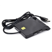 批发带USB2.0接口的多合一智能卡读卡器读取SIM SD TF ATM IC & 退税卡外部安装
