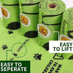 Custom Printed Eco-Friendly Biodegradable <b>Compostable</b> Dog Waste Poop Bags Disposable Scented Unscented Green Sustainable Epi - Product Image 2