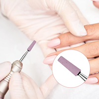 Evolisse Keramik-Nagelbohrer Hitzebeständig Langlebig Nagelpflege-Reiniger für Nagelhaut Acrylspitzen Schleifkegel/Flachspitze/Erdnussform