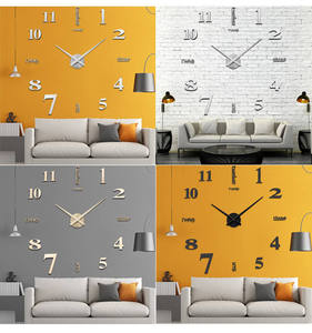 Reloj de Pared Moderno, Nuevo, Sin Marco, Grande, Retro, de Metal, Arte DIY, Decorativo, Adhesivo para Pared - Product Image 6