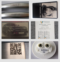 Mini 30W imprimante Laser fibre métallique non métallique Logo plaque signalétique marquage Machine de gravure Qr lecteur de Code de voiture DXF PLT BMP AI DST