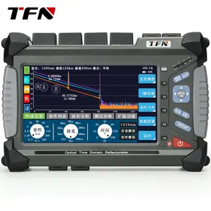 TFN-Probador de fibra óptica OTDR, dispositivo de medición de fibra óptica SM 42/40dB 160KM, reflectómetro personalizado