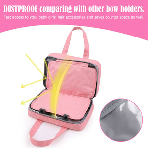 Organisateur d'accessoires de cheveux pour épingles à cheveux pour bébés filles sac de rangement à barrette multi-poches sac de rangement pour petites filles - Product Image 4