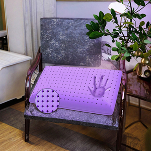 Oreiller cervical orthopédique en mousse à mémoire de forme pour adulte, faible MOQ, forme papillon tricotée, soutien du cou personnalisable, confortable pour hôtel et camping - Product Image 3