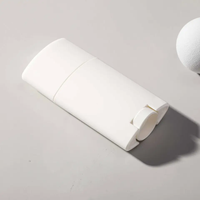 Conteneur de déodorant PP blanc de 75ml, huile essentielle rechargeable, parfums en rouleau, bouteille, bâton de déodorant blanc, emballage