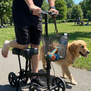 Constant Competition <b>Foldable</b> <b>Mobility</b> <b>Scooter</b> Black With Brakes For Leg Injury Recovery - Product Image 1
