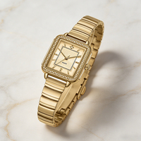 Nouvelle montre-bracelet de luxe à quartz pour femme, élégante et tendance, avec logo personnalisé, cadeau mignon pour fille