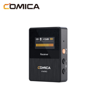 Microphone professionnel sans fil 2,4 GHz à condensateur pour enregistrement, compatible caméra, smartphone et ordinateur