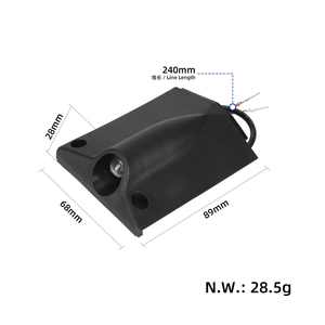 Coque en plastique pour phare avant gauche avec lumière LED pour trottinette électrique Kukirin G2 Pro - Product Image 2