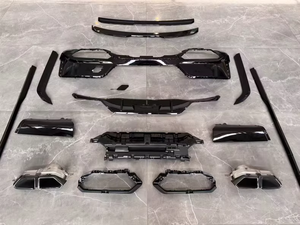 Paquete circundante BodyKit para BMW Serie 7 G70 Actualizaciones M760 Black Knightwith Parachoques delantero y trasero Labios y <span class=keywords><strong>garganta</strong></span> - Product Image 2