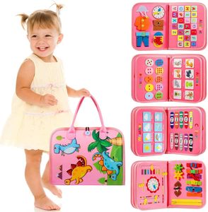 Montessori Éducation Sensorielle de la Petite <span class=keywords><strong>Enfance</strong></span>-Nouveau Tableau <span class=keywords><strong>d</strong></span>'Activité Occupé Livre Peluche Voyage Apprentissage Tableau <span class=keywords><strong>d</strong></span>'Activités - Product Image 4