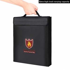 Portable Office Business Style <b>Document</b> <b>Bag</b> Waterproof and Fireproof with Zipper for File Collection - Product Image 4