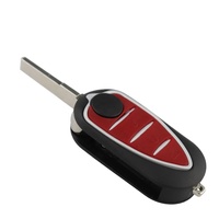 Coque de télécommande de voiture à 3 boutons pour Alfa Romeo Giulietta 2010-2016 Coque de remplacement pour porte-clés de voiture