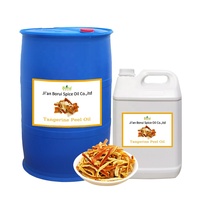 Huile essentielle de peau de mandarine pure naturelle distillée à 100% en gros de BORUI pour l'aromathérapie, les soins de la peau, du corps et des ongles