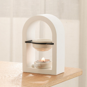Brûleur d'<span class=keywords><strong>encens</strong></span> en forme d'arche en gypse, diffuseur décoratif en céramique pour huiles essentielles et cire <span class=keywords><strong>de</strong></span> bougie, pour aromathérapie - Product Image 3