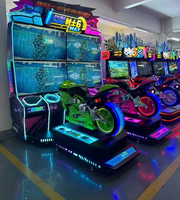 Phantom Knight 6 Max Dual HD Screen Moto Racing Arcade Machine Simulateur à pièces pour parcs d'attractions Centres commerciaux