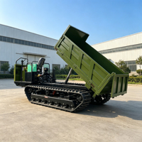 Chargeuse sur chenilles diesel robuste de 3 tonnes, déchargeuse automatique, chenilles en caoutchouc, haute efficacité, certifiée CE, pour la construction