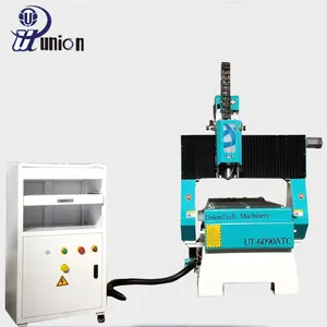 Mini fresadora cnc 3d, cambiador de herramientas automático, 6090, 9060