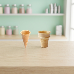 Máquina para hacer conos de helado de acero inoxidable de pie con punta plana, fácil de operar, multivoltaje, material de harina, 1 año de garantía - Product Image 3