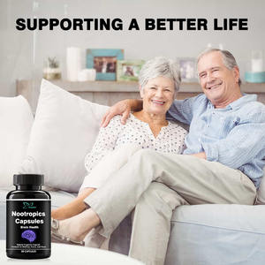 Proveedor Suplemento de cerebro personalizado Cápsulas de refuerzo de cerebro Suplementos para Focus Good Memory Nootropics Cápsulas Píldoras - Product Image 6