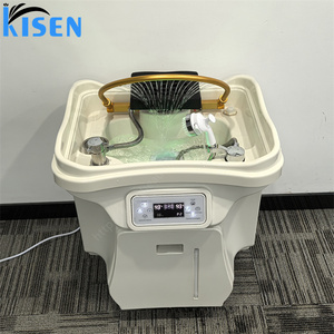 Kisen Top Hair Wash <span class=keywords><strong>Bac</strong></span> Shampooing Bassin Tête Spa Évier Bol Circulation De L'eau Fumigation Machine Salon Dispositif avec Réservoirs Chauffe - Product Image 3