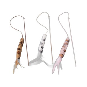 Juguete Interactivo Sostenible para Gatos, Varita con Plumas, Varilla de Madera, Mini Campana, Juguete de Ratón que Estimula el Comportamiento de Captura - Product Image 5