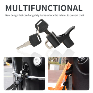 Accessoires de modification de moto, crochet universel en alliage d'aluminium pour <span class=keywords><strong>casque</strong></span> de scooter, vélo électrique, moto - Product Image 3