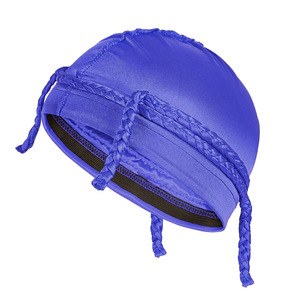 Haute qualité vague casquette <span class=keywords><strong>Bonnet</strong></span> <span class=keywords><strong>Dreadlocks</strong></span> Hip-Hop doublé cheveux chapeaux respirant Durag tête Wrap Turban chapeau <span class=keywords><strong>pour</strong></span> hommes - Product Image 6