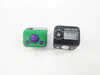 Compteur électronique de poche minuterie de perle numérique à doigt réinitialisable affichage LCD des chiffres compteur à main LCD à 5 chiffres Clicker