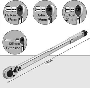 Crownrich Auto Car Repair Mechanical Tools <b>Set</b> Nm Drive Click <b>Torque</b> Wrench Metric Measurement System - Product Image 3