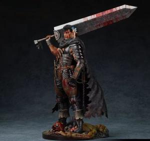 Figurine de manga de dessin animé 32 cm Ber <span class=keywords><strong>Serk</strong></span> Guts à deux têtes interchangeables, épées katana, nouvelle figurine en PVC, jouet d'anime, cadeau - Product Image 4