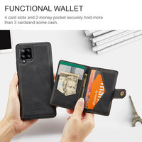 Sarung ponsel Samsung, untuk Samsung A32 4G A42 A52 A13 A33 A53 A14 A34 A54 5G penutup belakang Jeehood J01 Retro dompet magnet kartu tahan guncangan