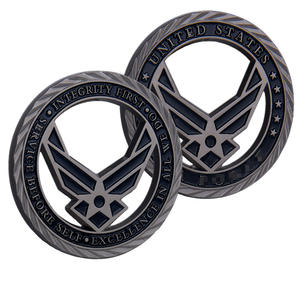 Moneda Conmemorativa Retro de Metal con Relieve Hueco, Temática <span class=keywords><strong>Honor</strong></span> y Coraje, Adorno de Recuerdo, Herencia del Credo - Product Image 6