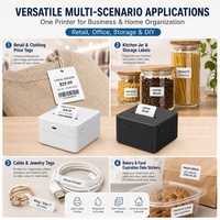SR-WB20 Printer Penerimaan Label Termal Nirkabel Bluetooth 203DPI Stiker Barcode Mini Portabel Printer Tagihan POS untuk Toko Ritel
