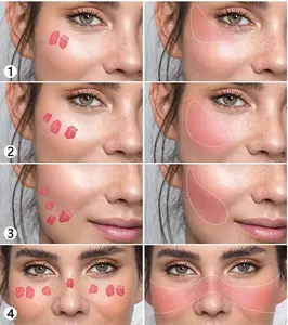 Tùy Chỉnh Vegan Kem Blusher Nhãn Hiệu Riêng Lip Eye Má Tint Trang Điểm Rubor Hồng Không Thấm Nước Lỏng Blush