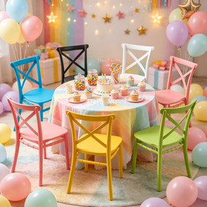 Sinoperfect Event Wedding Furniture <b>White</b> Children Kiddies Resin <b>Plastic</b> <b>Chairs</b> Tiffanie for Banquet Party - Product Image 3