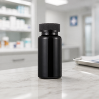 Bouteilles en plastique PET de 150 ml de haute qualité avec bouchon à vis, vides, pour la vente en gros, contenants pour comprimés de vitamines, emballages de médicaments