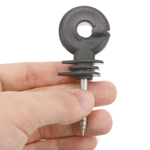 Fence Offset Ring Insulator Wood Post Fencing Screw Tape <b>Wire</b> Insulators Safe Garden Buildings Accessory J01 Plastic Frame Fence - Product Image 5