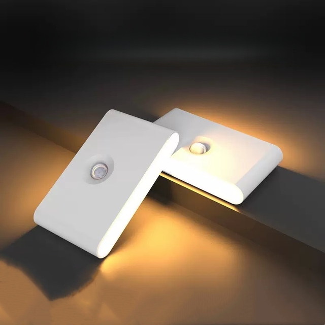 Wason New Creative Design Indoor Rechargeable PIR Motion Sensor Led Night Light Hallway Corridor Closet Induction Wireless Light